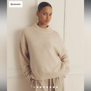 NWT NAADAM Women's Cream Sweater (With Small Rip)